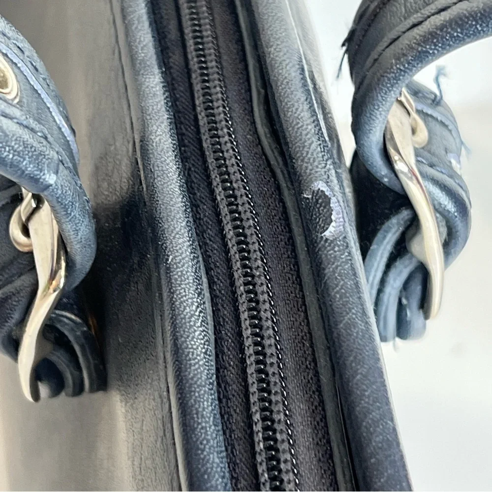 Coach Black Leather Satchel - Picture 7 of 15